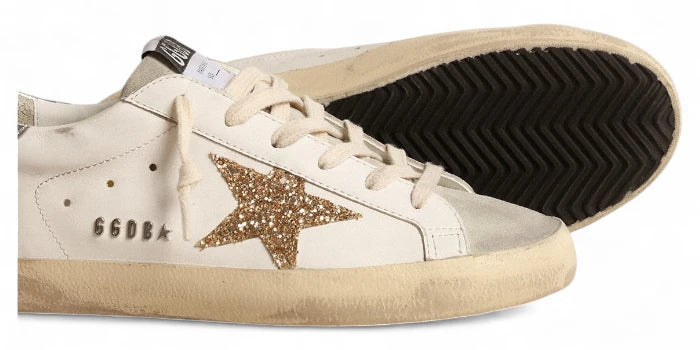 Golden Goose "Super Star" Strass Gold